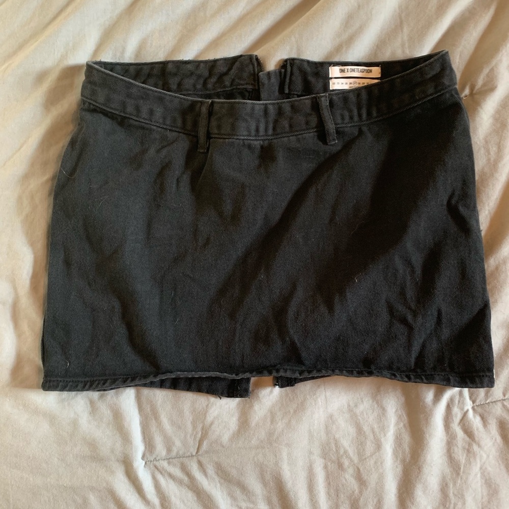 One teaspoon denim black skirt 27